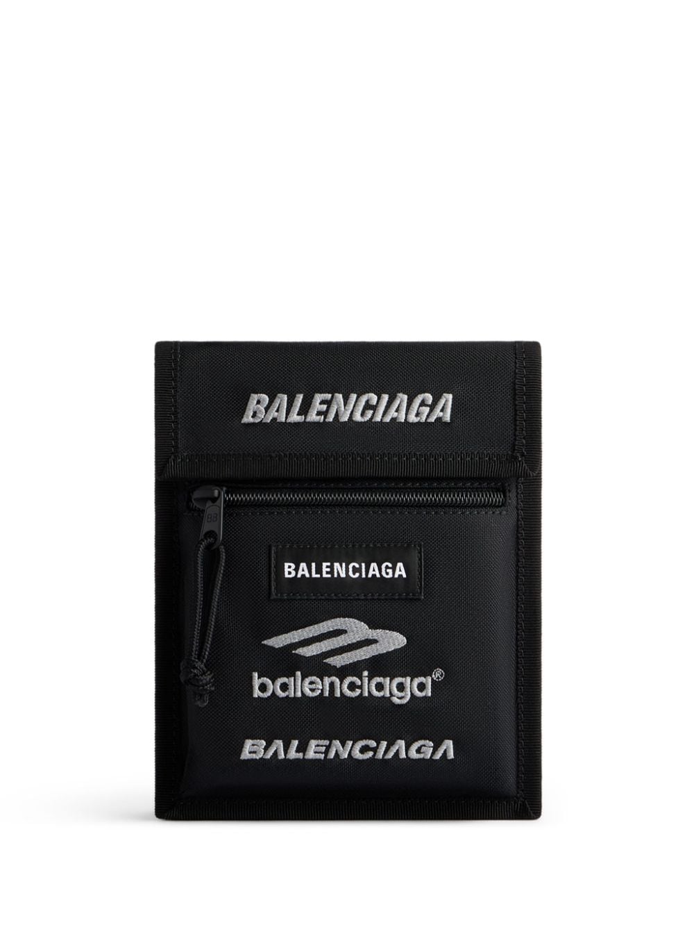 Ba*len*cia*ga logo-patch shoulder-strap messenger bag