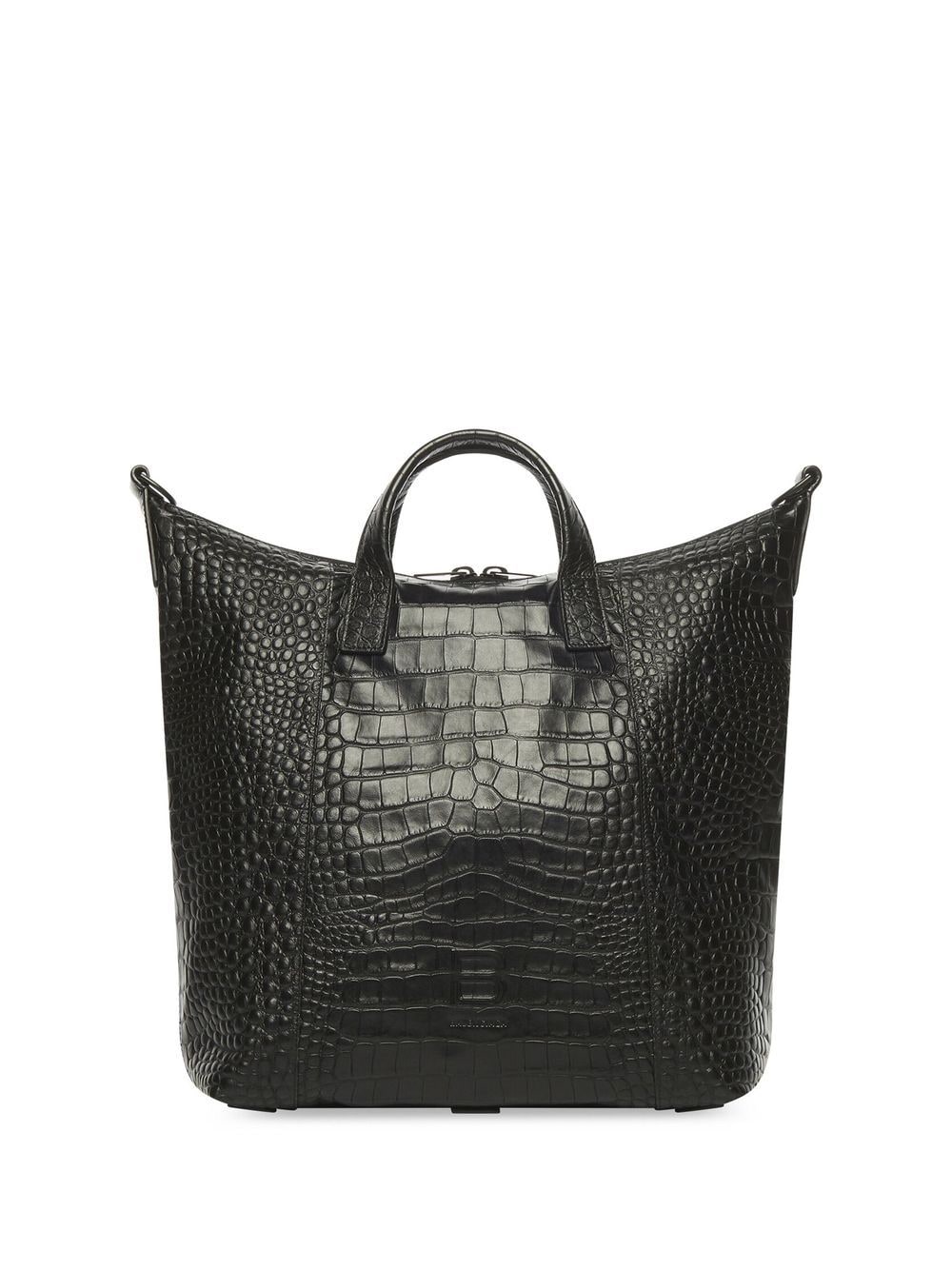 Ba*len*cia*ga hourglass medium zip tote bag