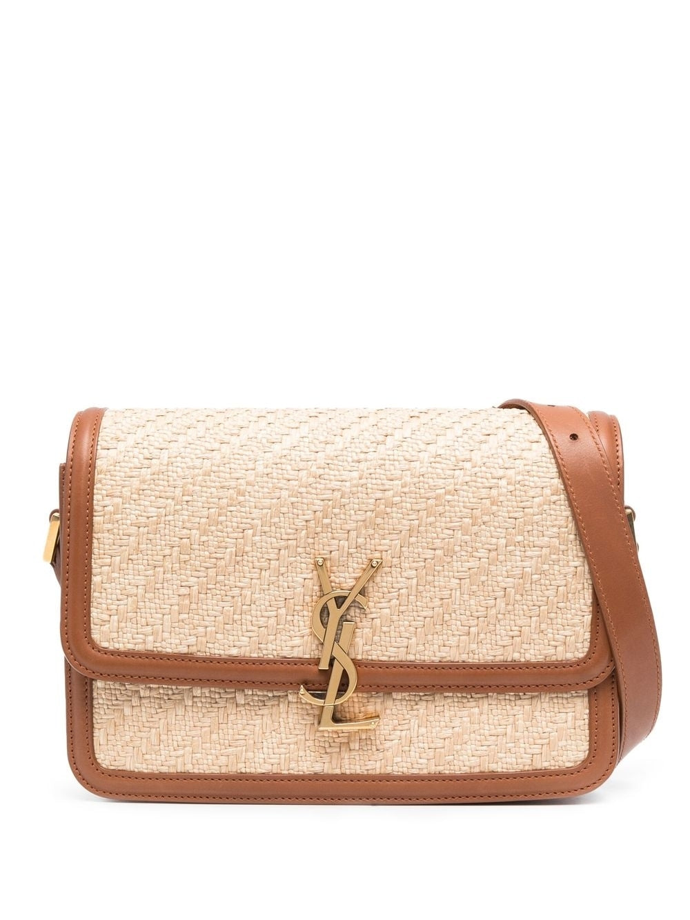 Saint Laurent Solferino raffia shoulder bag