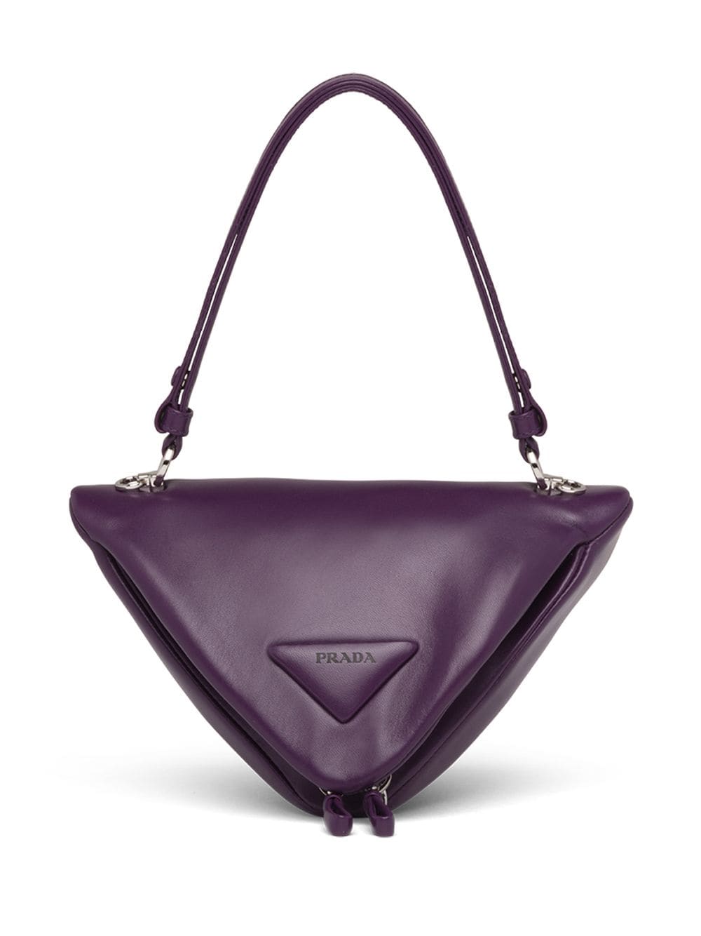 Pra*a logo-patch tote bag