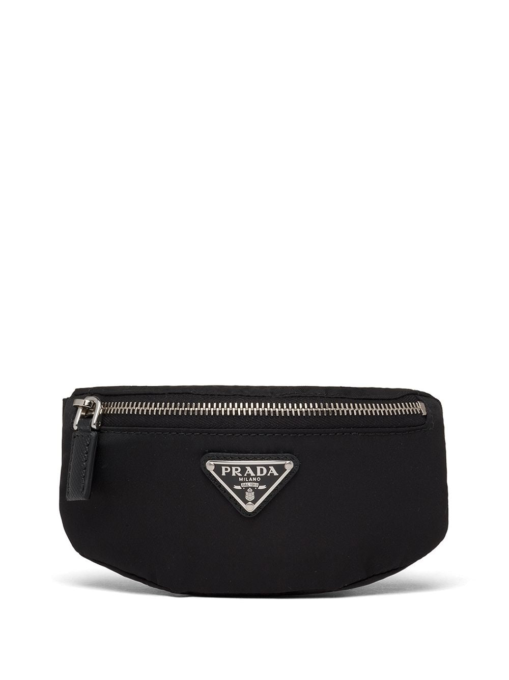 Pra*a logo-plaque pouch bag