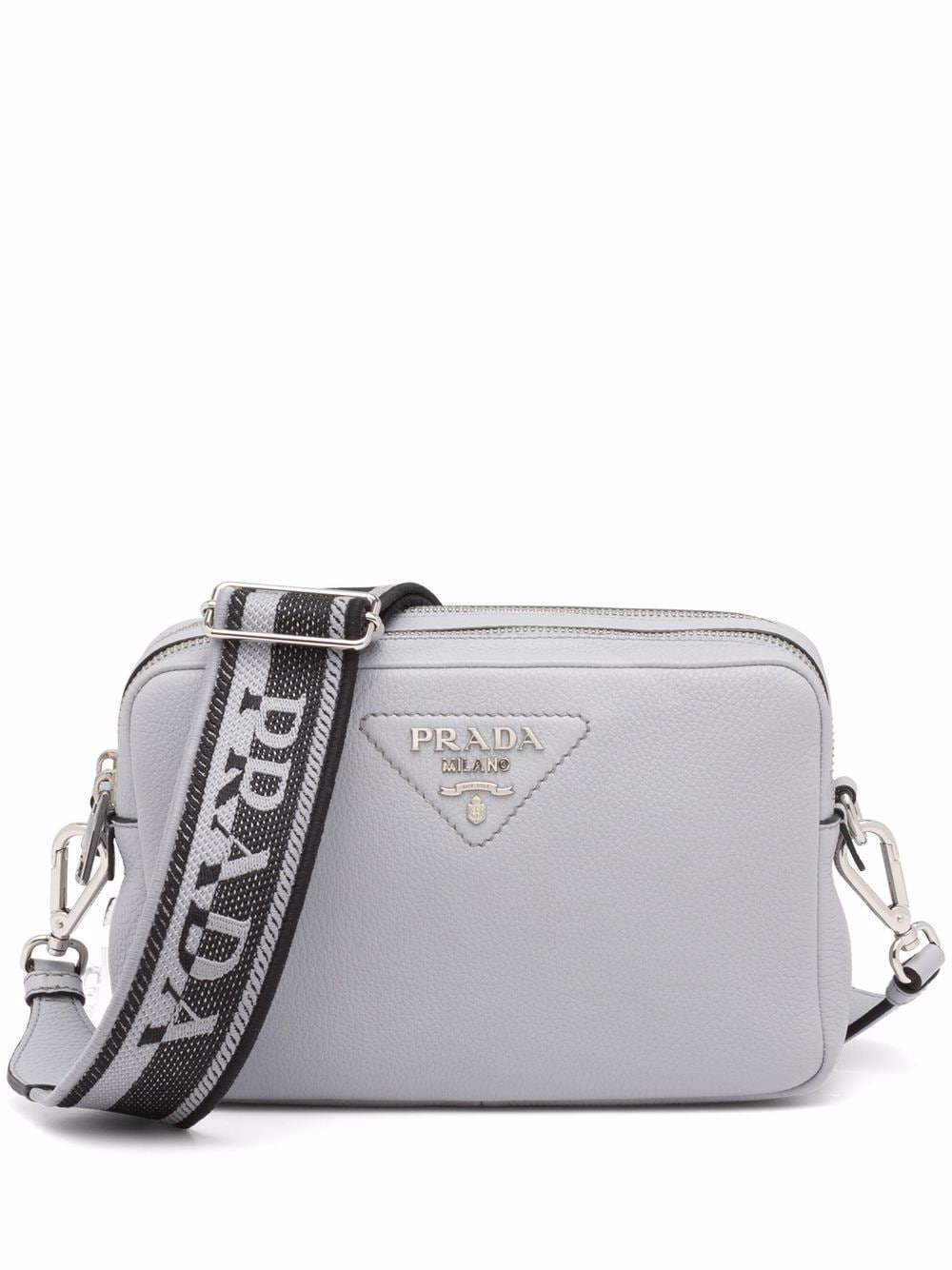 Pra*a flou logo-plaque shoulder bag