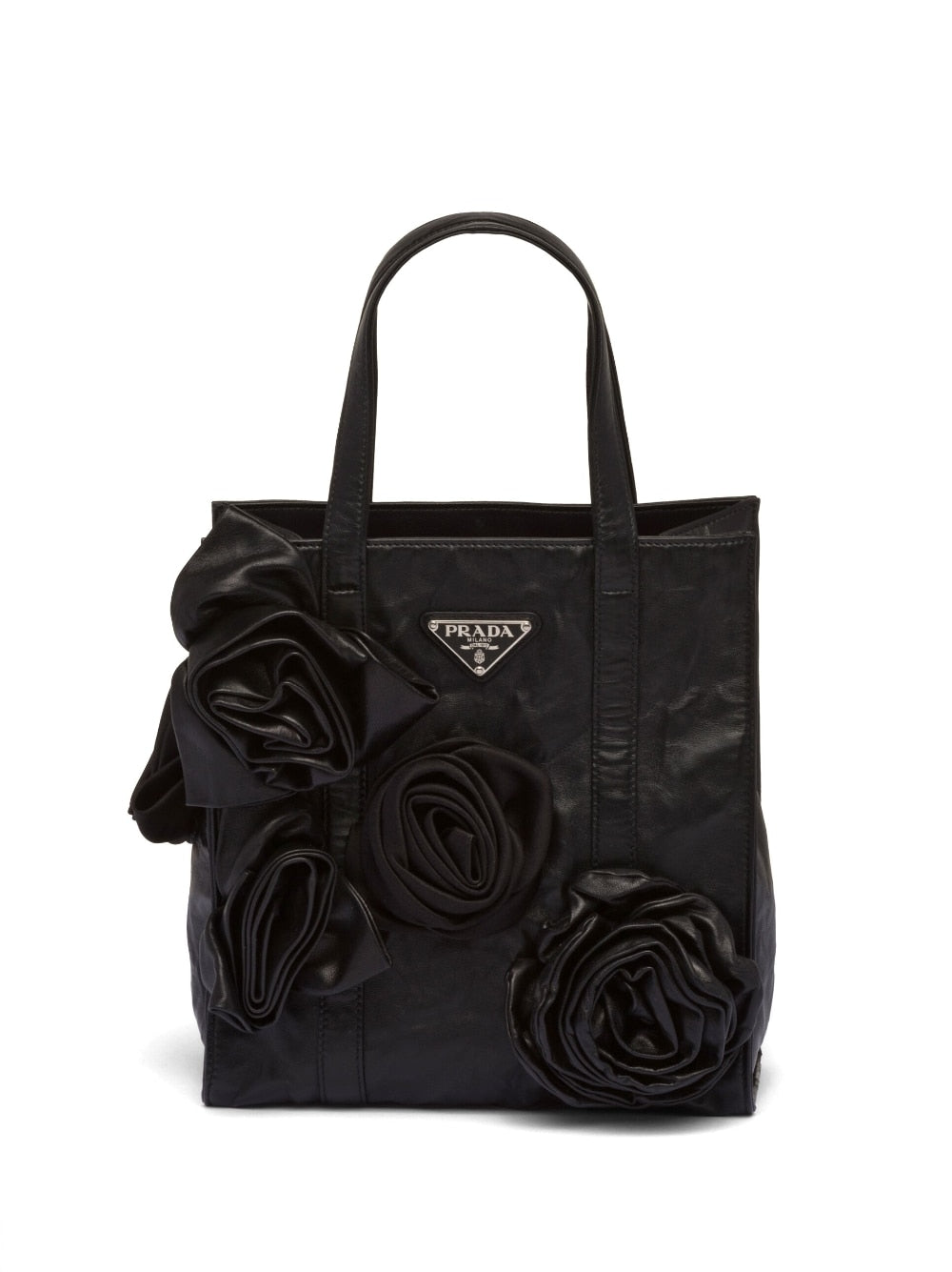 Pra*a mini floral-appliqué tote bag