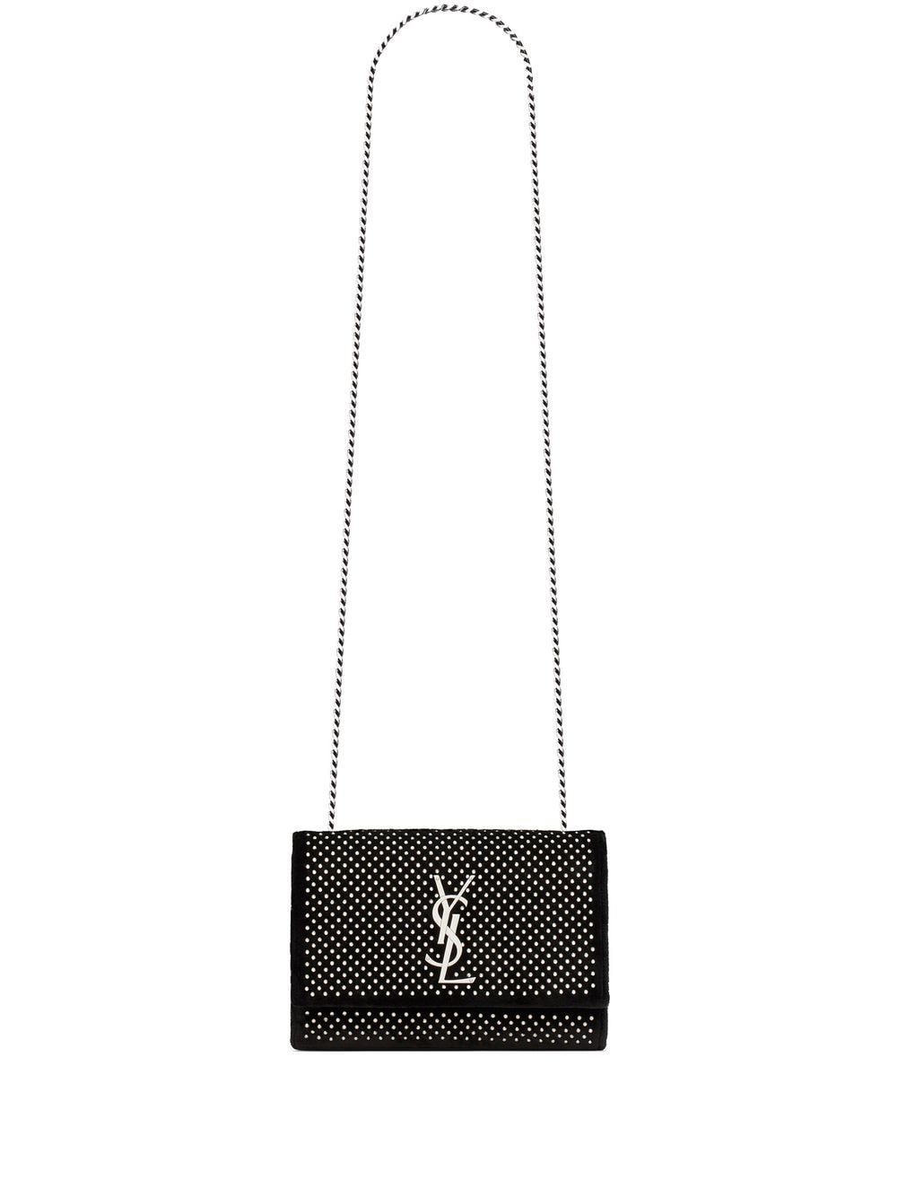 Saint Laurent small rhinestone-embellished Kate chain bag