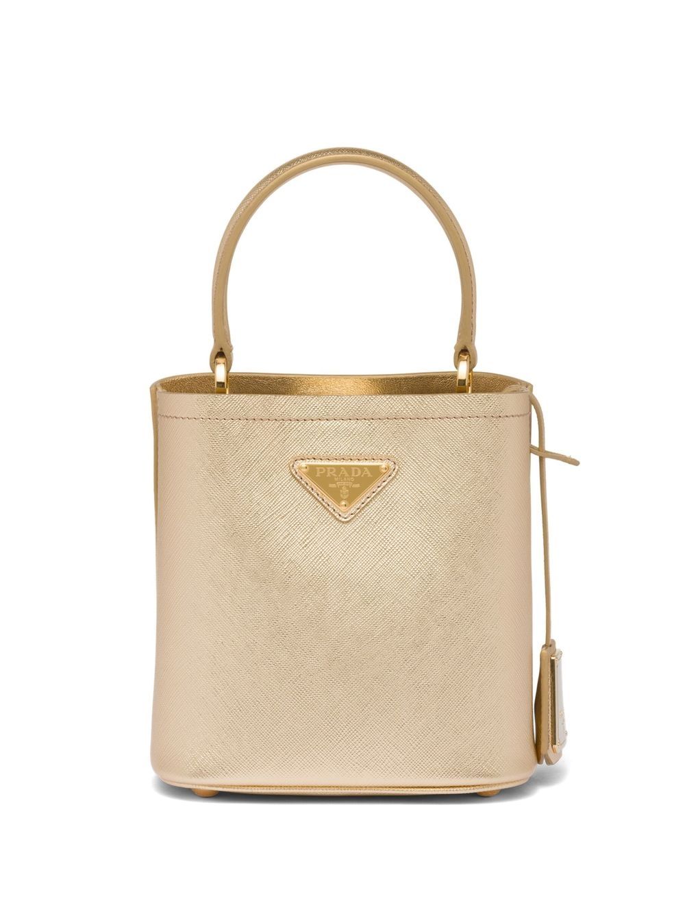 Pra*a mini panier saffiano leather tote bag