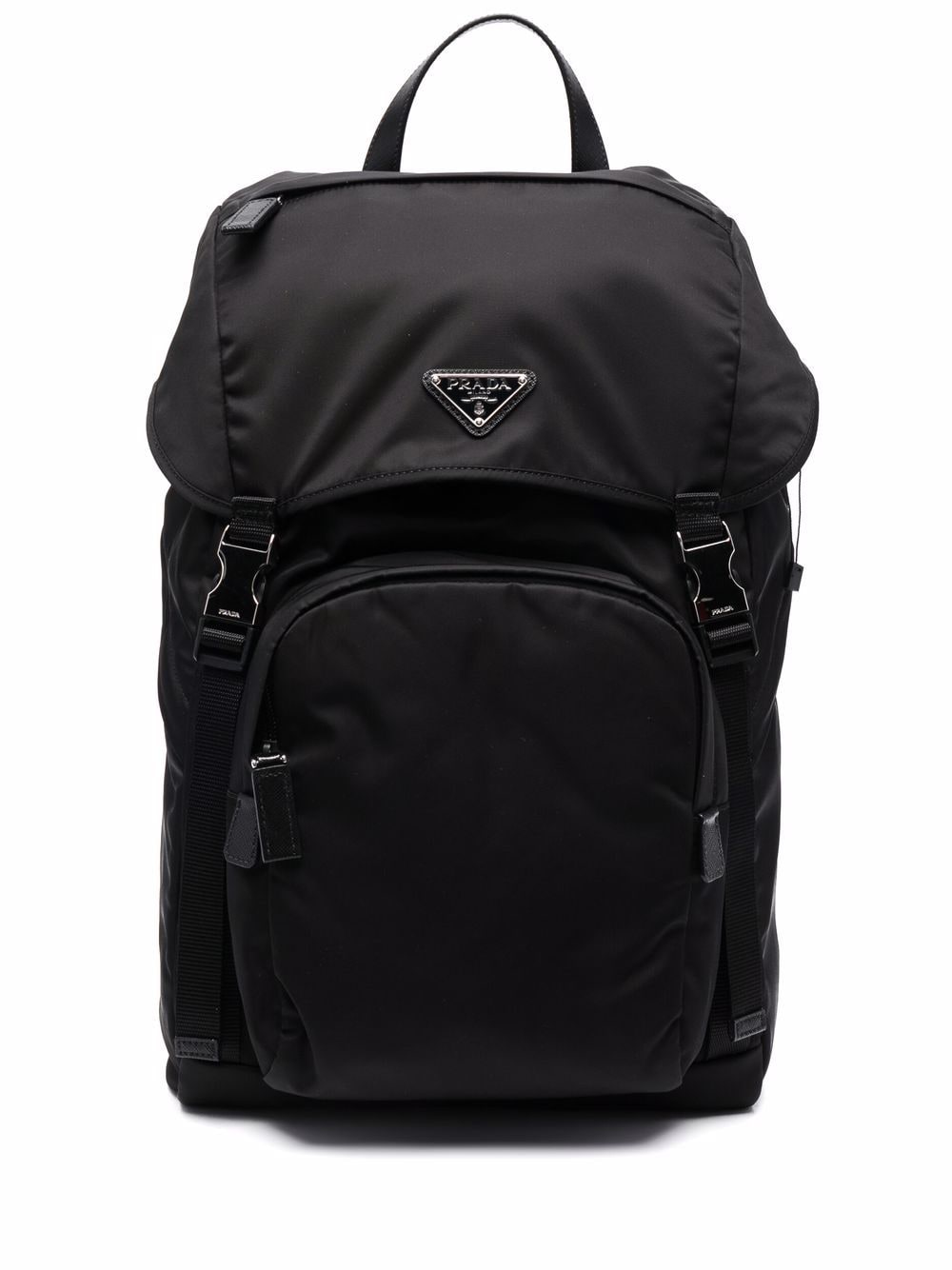 Pra*a triangle plaque backpack