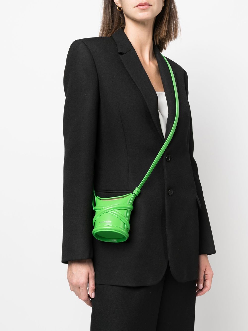 Alexander McQueen small Curve bucket bag