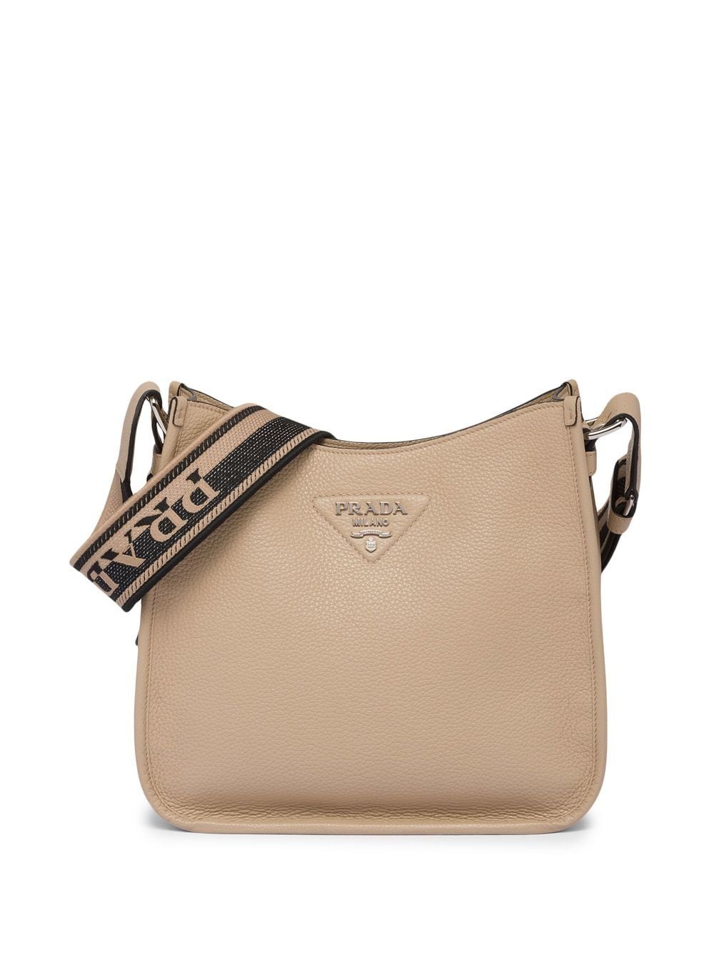 Pra*a triangle-logo hobo shoulder bag