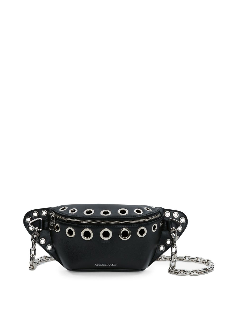 Alexander McQueen Biker punch-holes belt bag