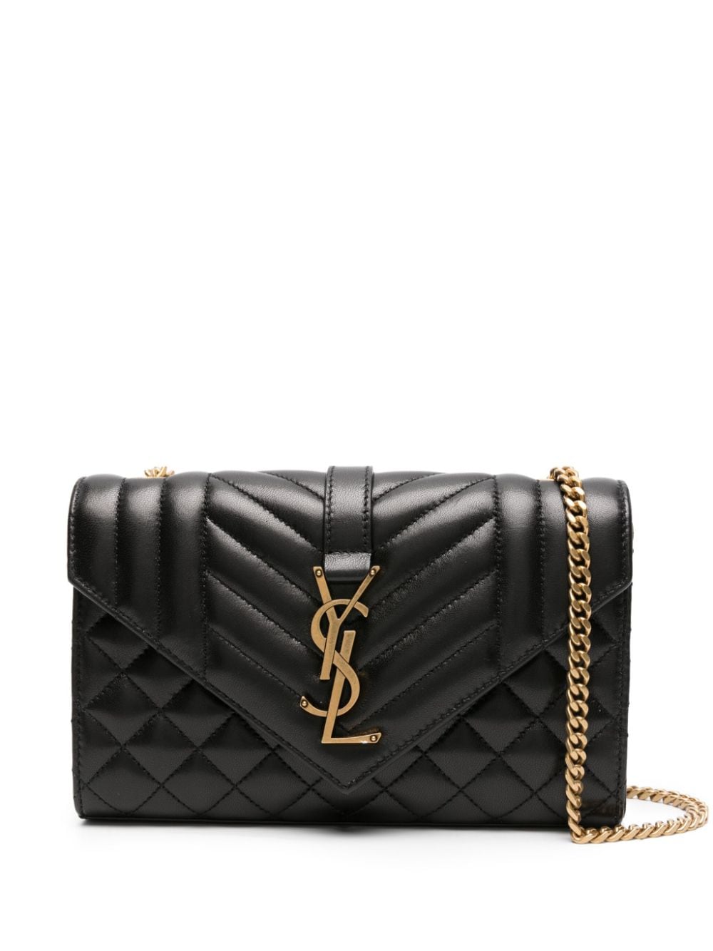 Saint Laurent small Envelope quilted shoulder bag