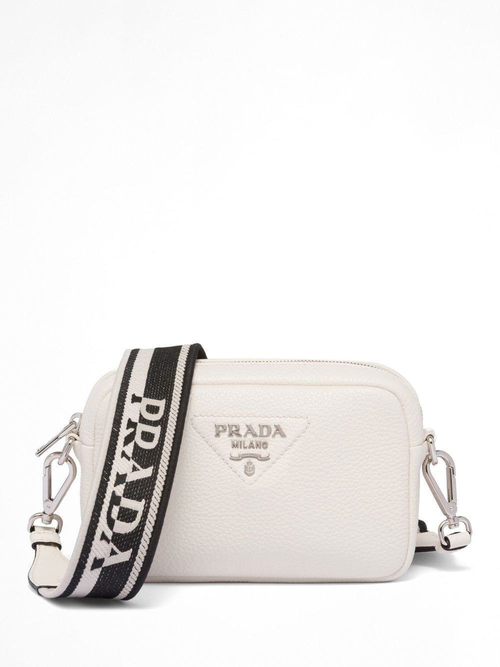 Pra*a logo-plaque crossbody bag