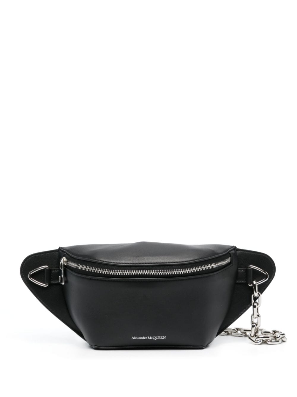 Alexander McQueen logo-print leather belt bag