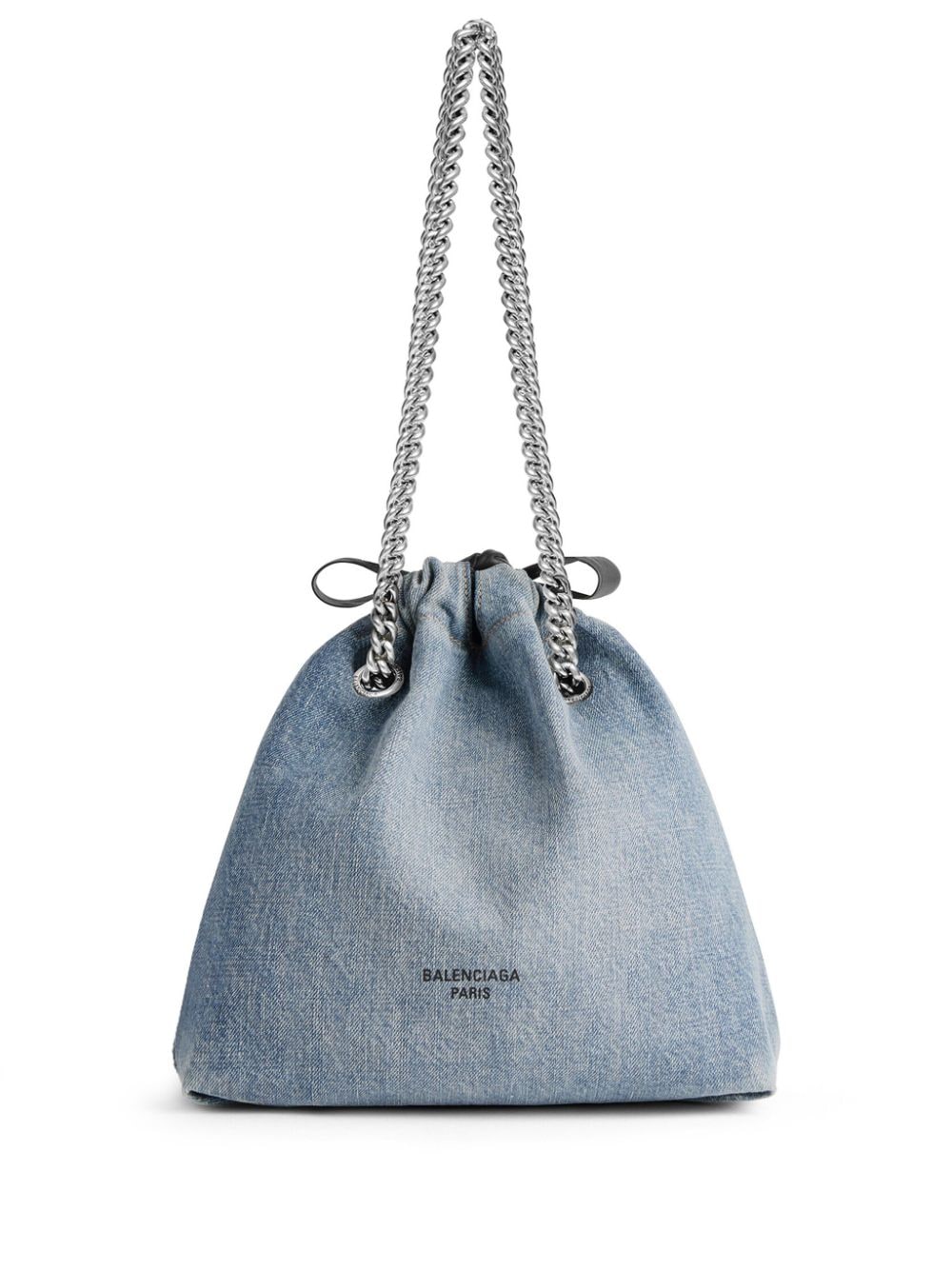 Ba*len*cia*ga small crush denim tote bag
