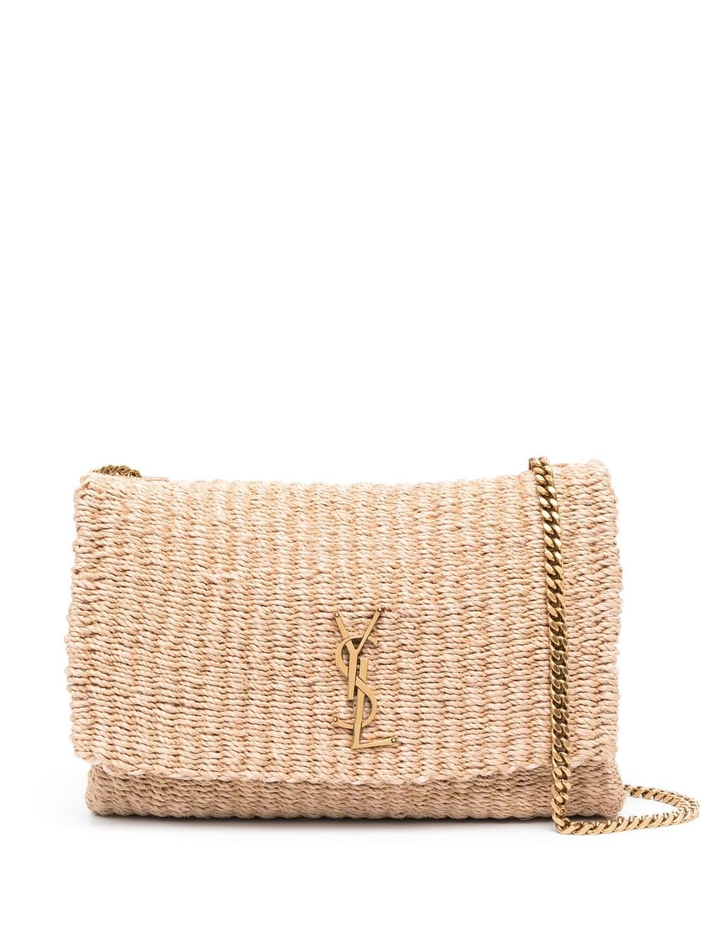 Saint Laurent Kate raffia shoulder bag
