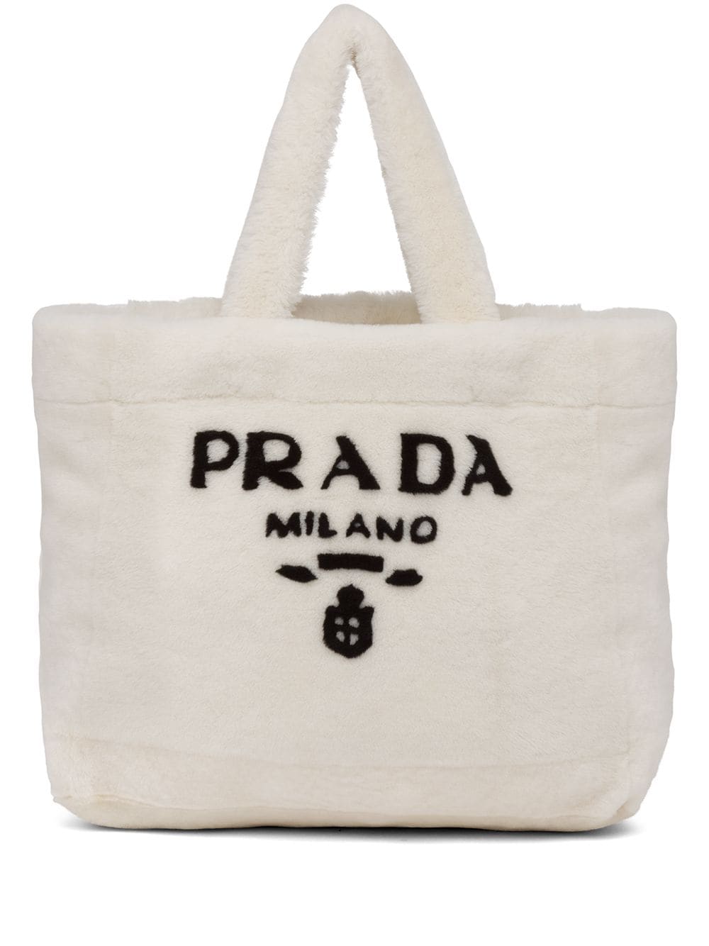 Pra*a shearling tote bag