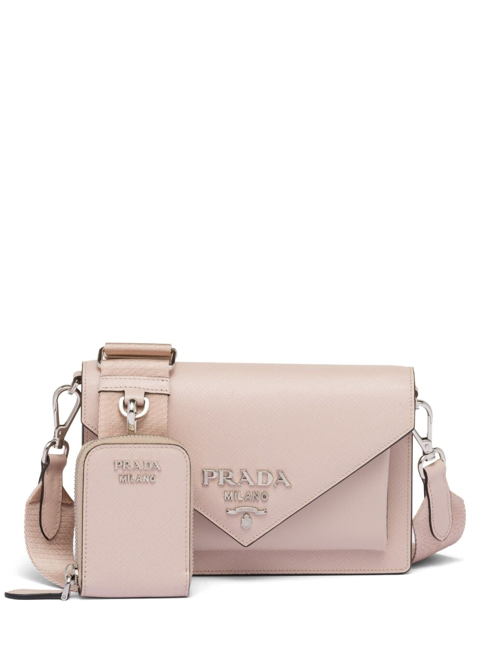 Pra*a logo-plaque mini shoulder bag