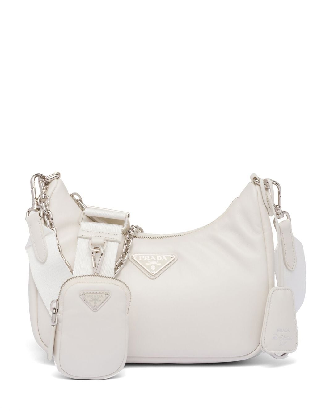 Pra*a re-edition 2005 padded leather shoulder bag