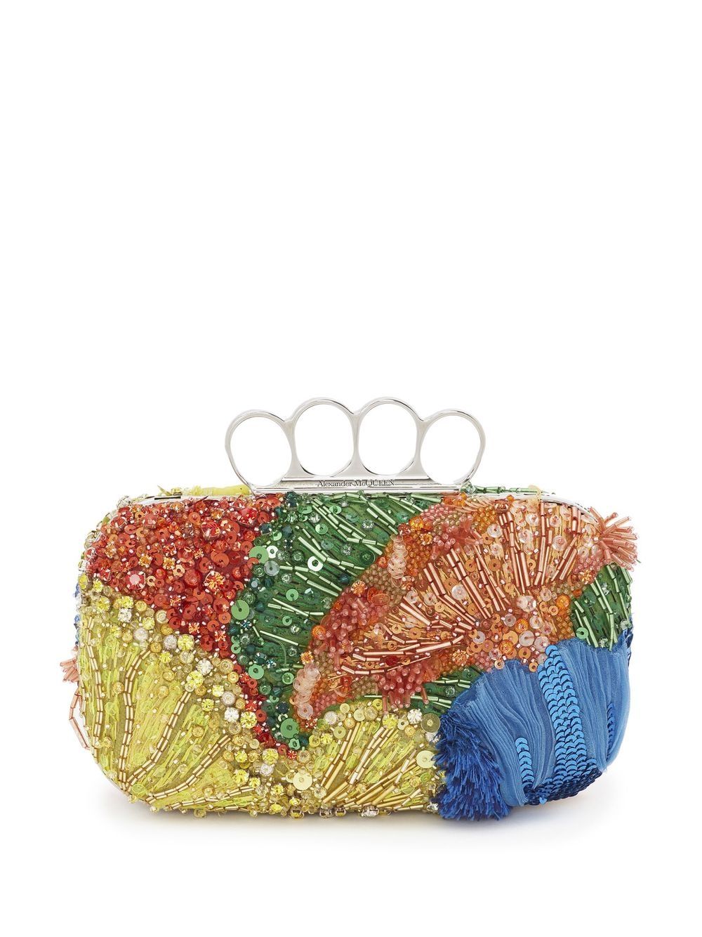 Alexander McQueen beaded knuckleduster clutch bag