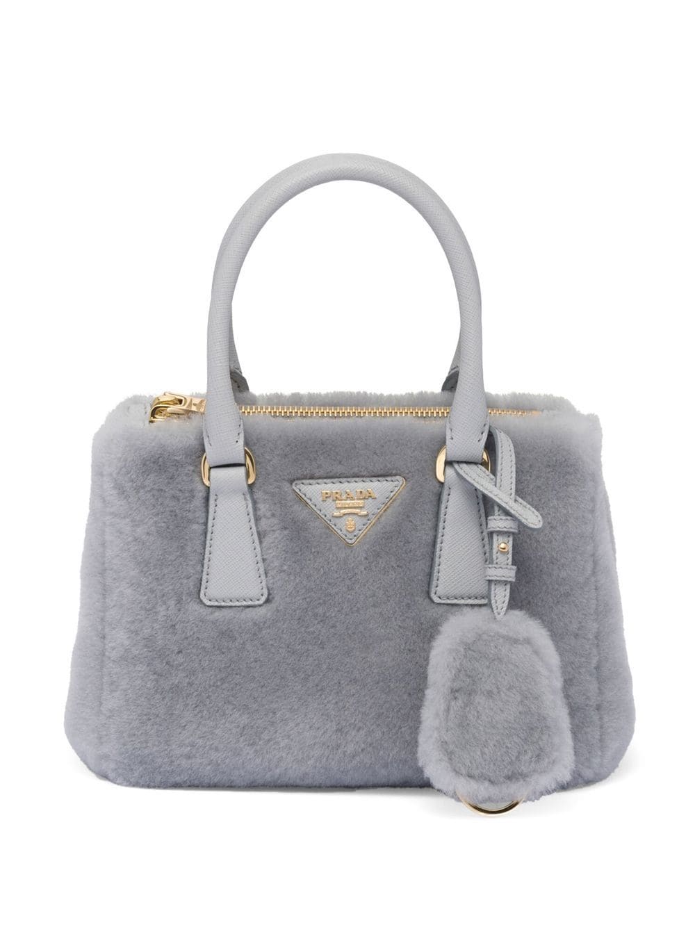 Pra*a galleria shearling mini bag