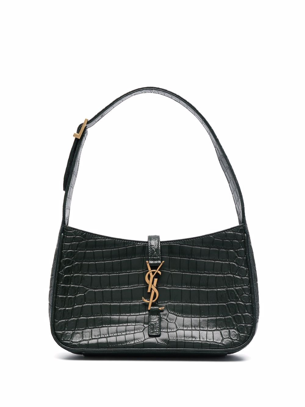 Saint Laurent 5A7 crocodile-embossed shoulder bag