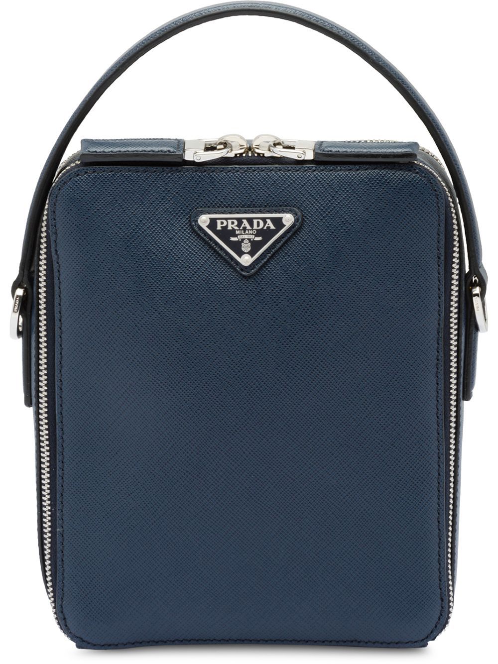 Pra*a saffiano leather shoulder bag