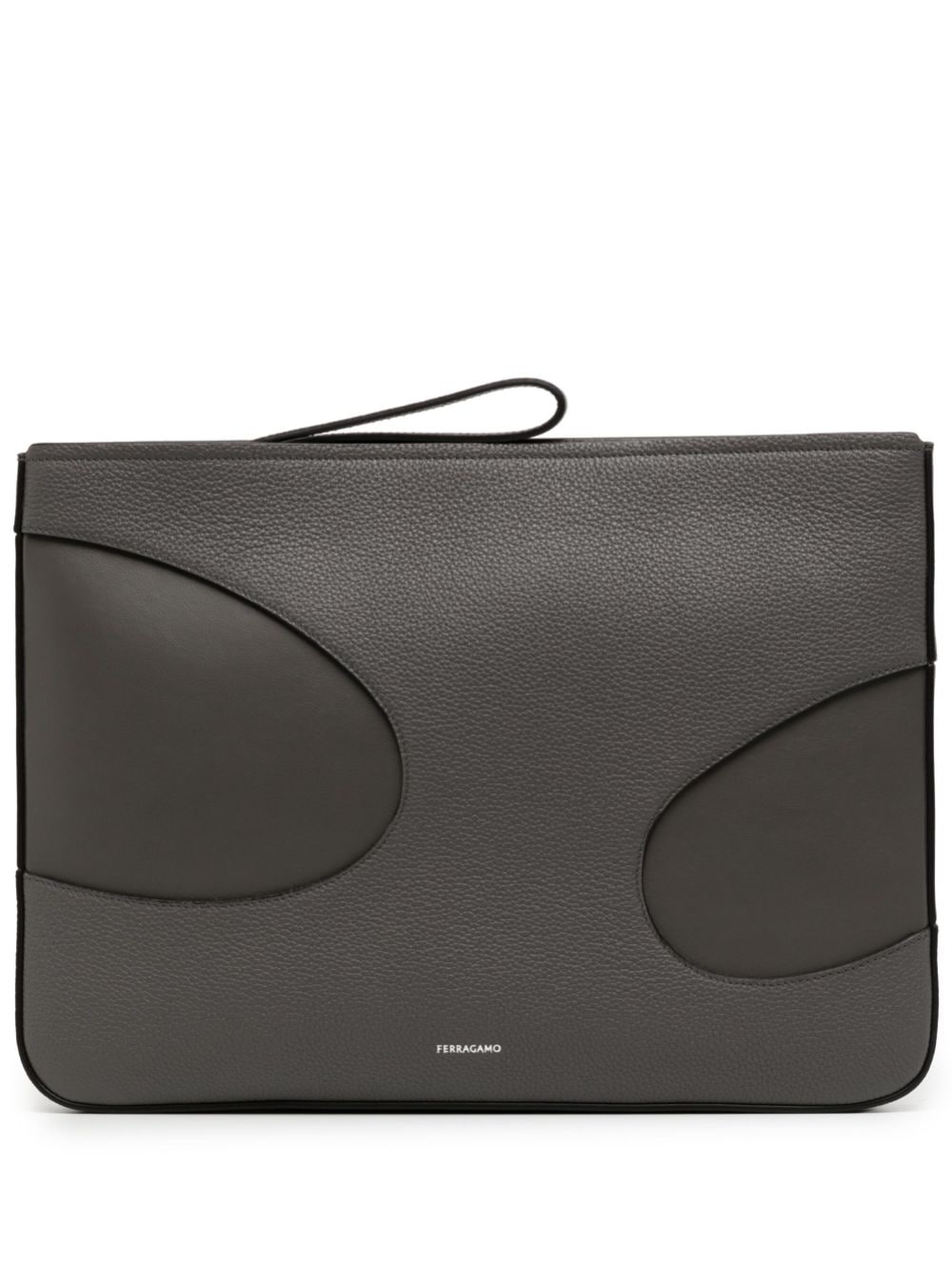 Ferragamo cut-out leather laptop bag