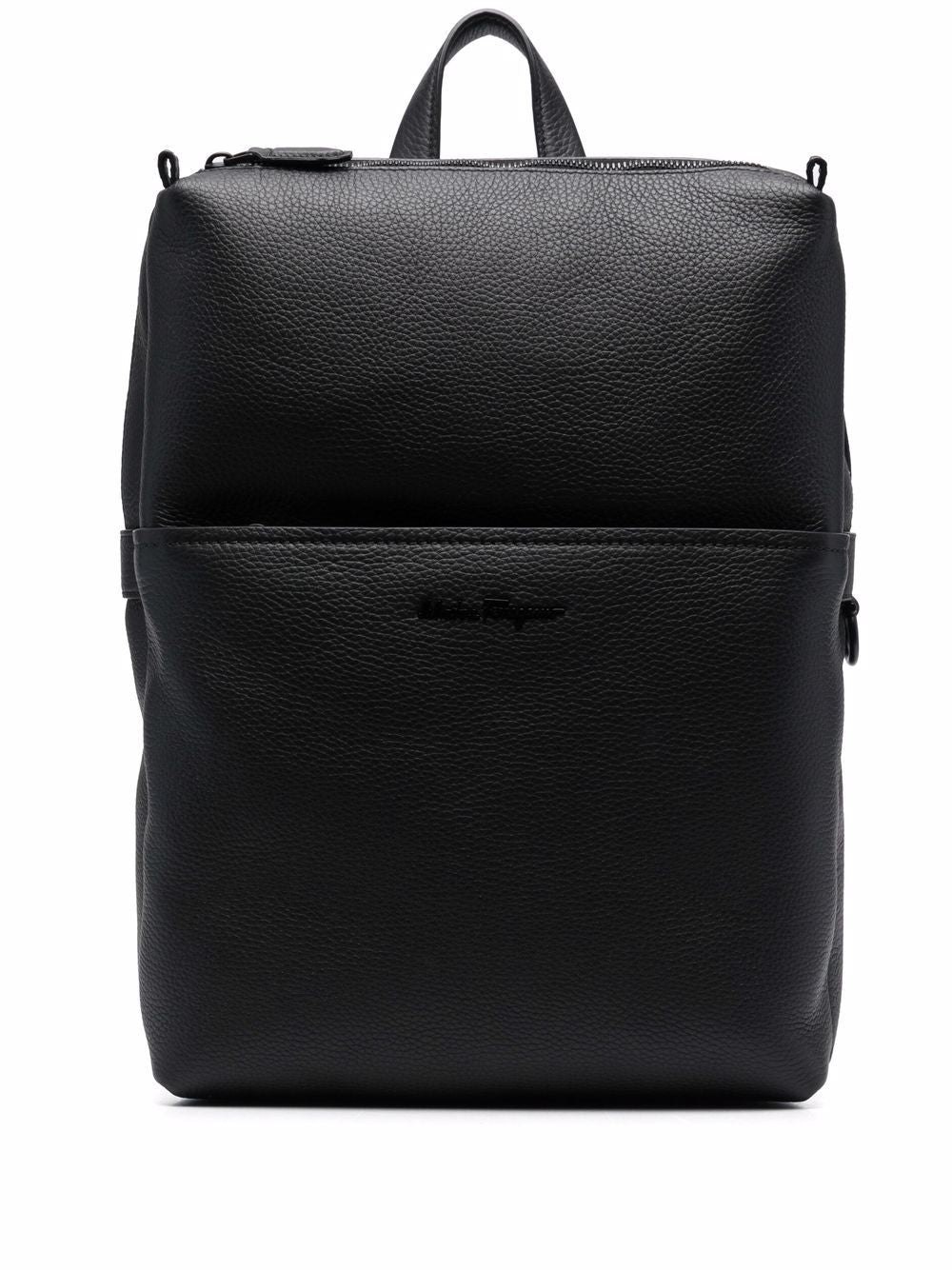 Ferragamo zip-up leather backpack