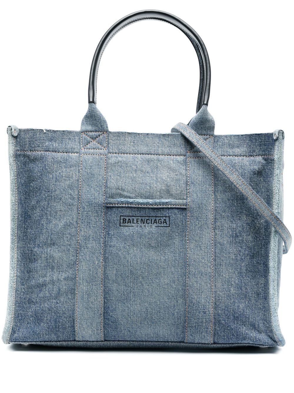 Ba*len*cia*ga hardware denim belt bag