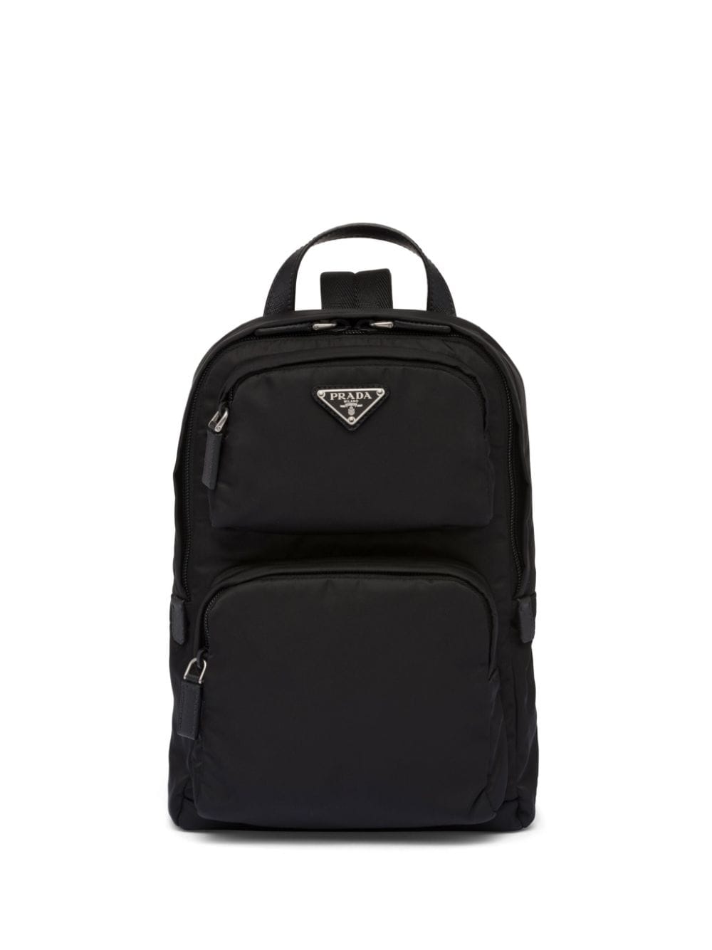 Pra*a enamel triangle-logo backpack
