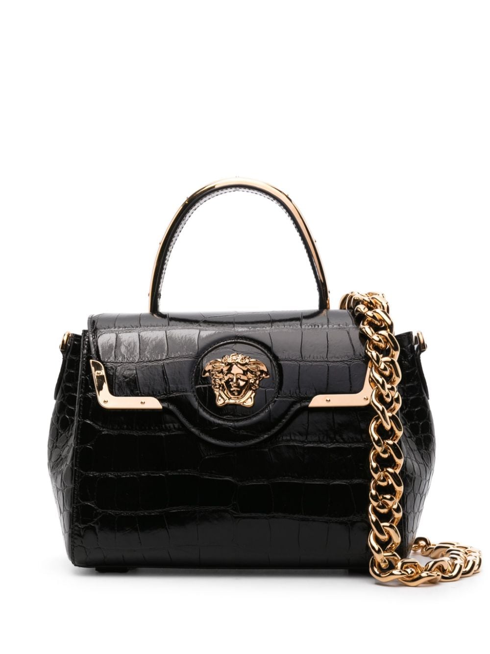 Versace La Medusa leather tote bag