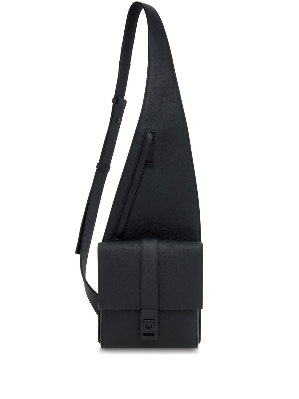 Ferragamo asymmetric faux-leather messenger bag