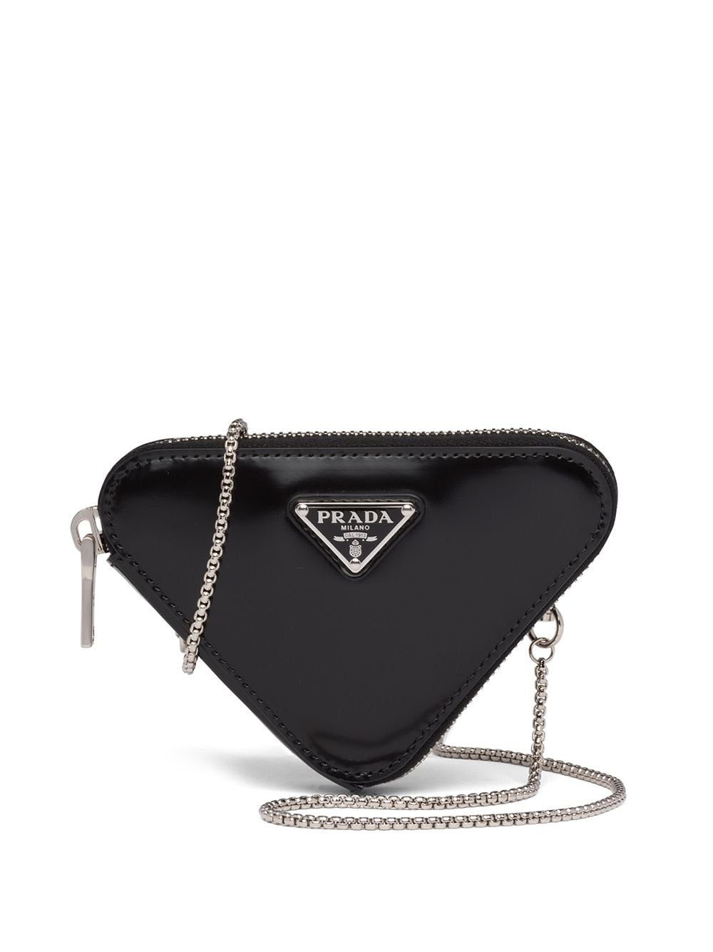 Pra*a brushed-leather minipouch
