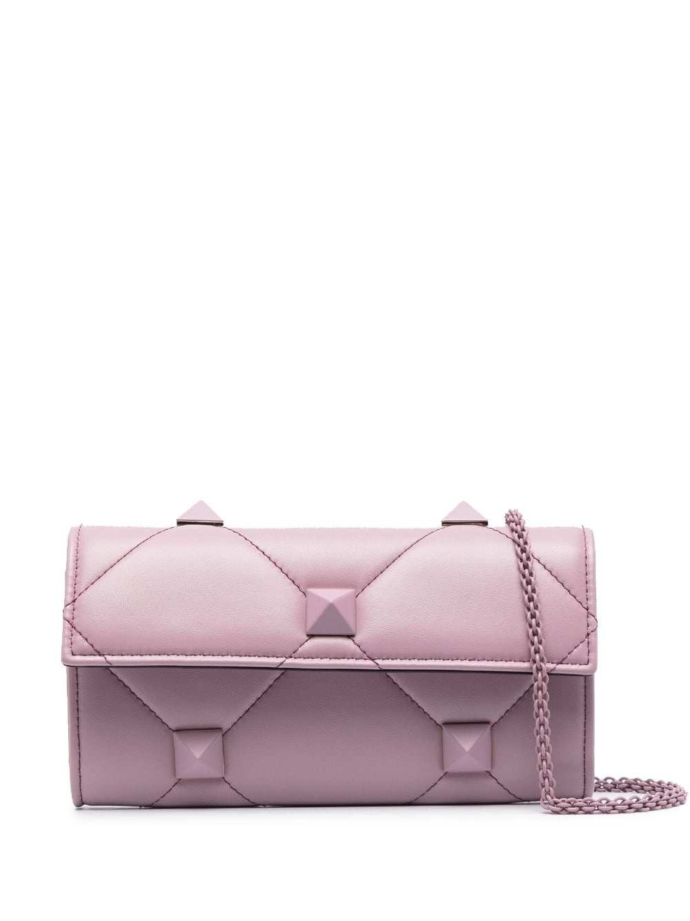 Valentino Garavani Roman Stud leather clutch bag