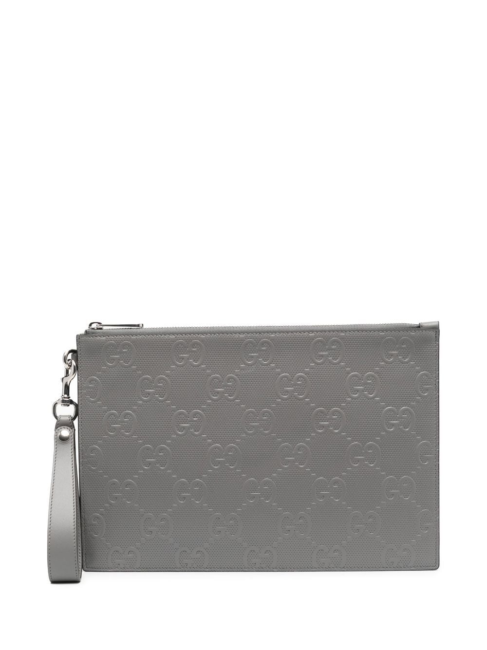 G*u*i gg monogram-embossed clutch