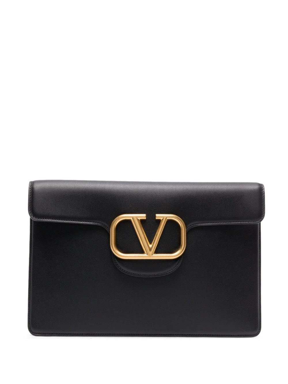 Valentino Garavani Locò leather clutch bag