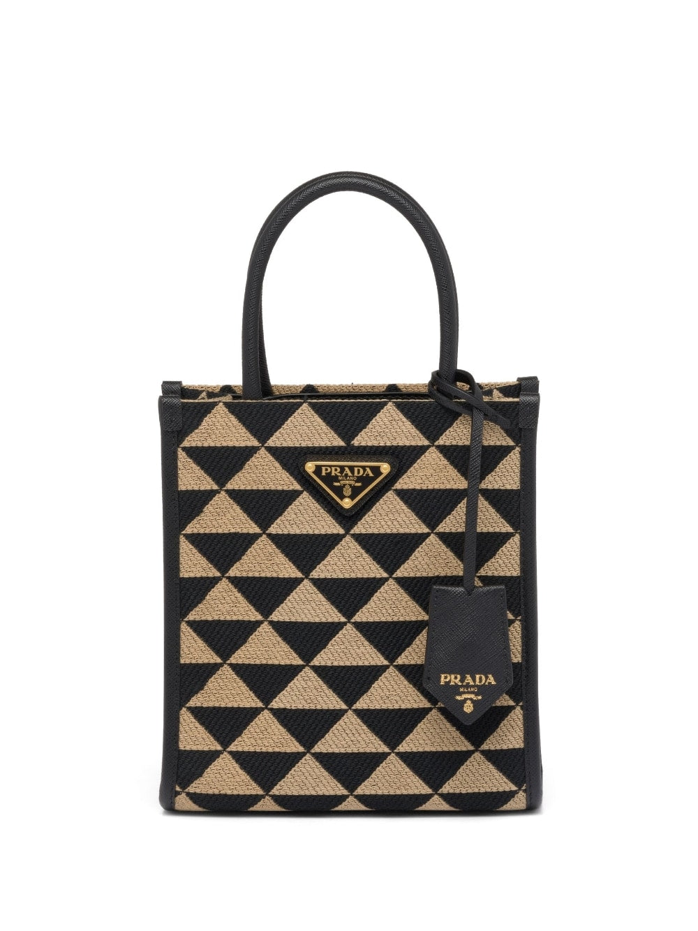 Pra*a symbole embroidered mini bag