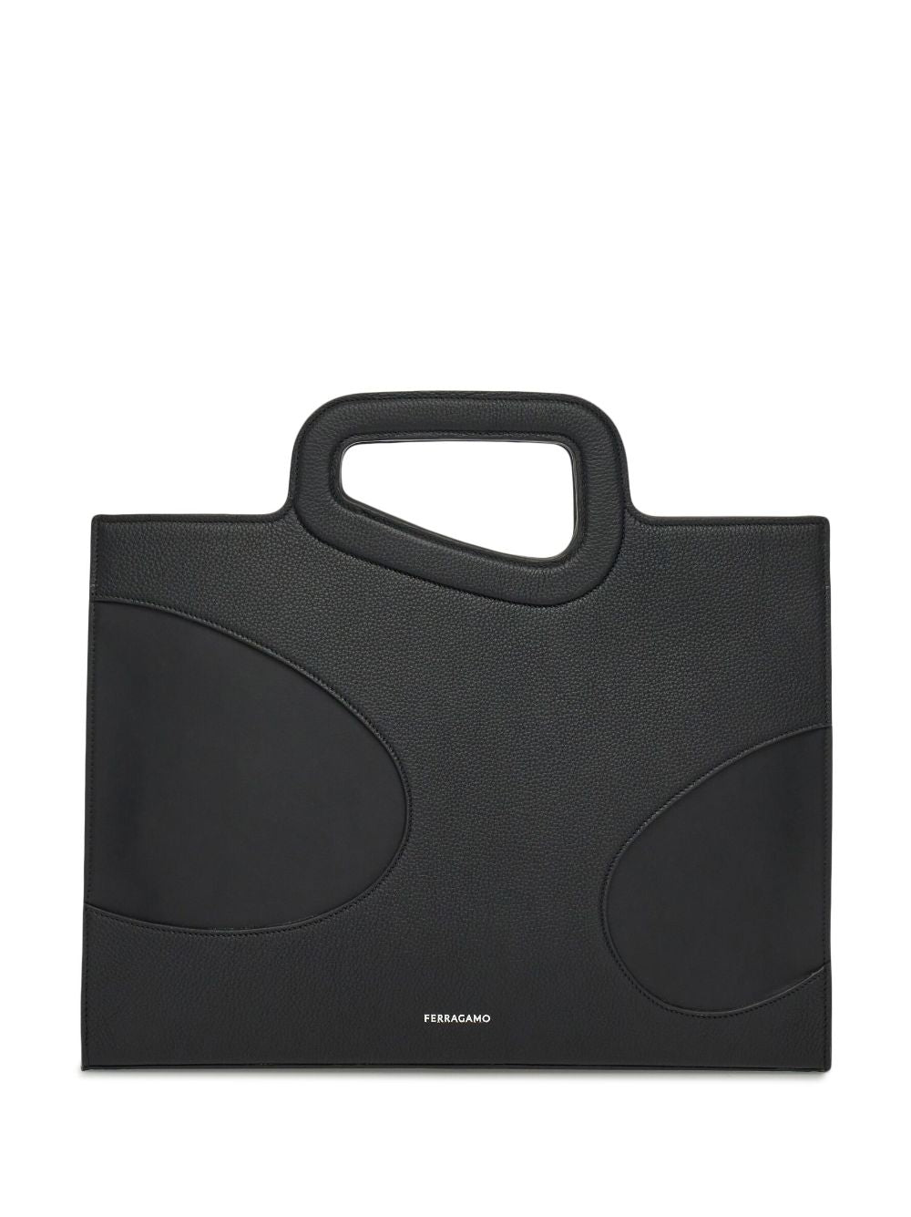Ferragamo cut-out detail leather briefcase