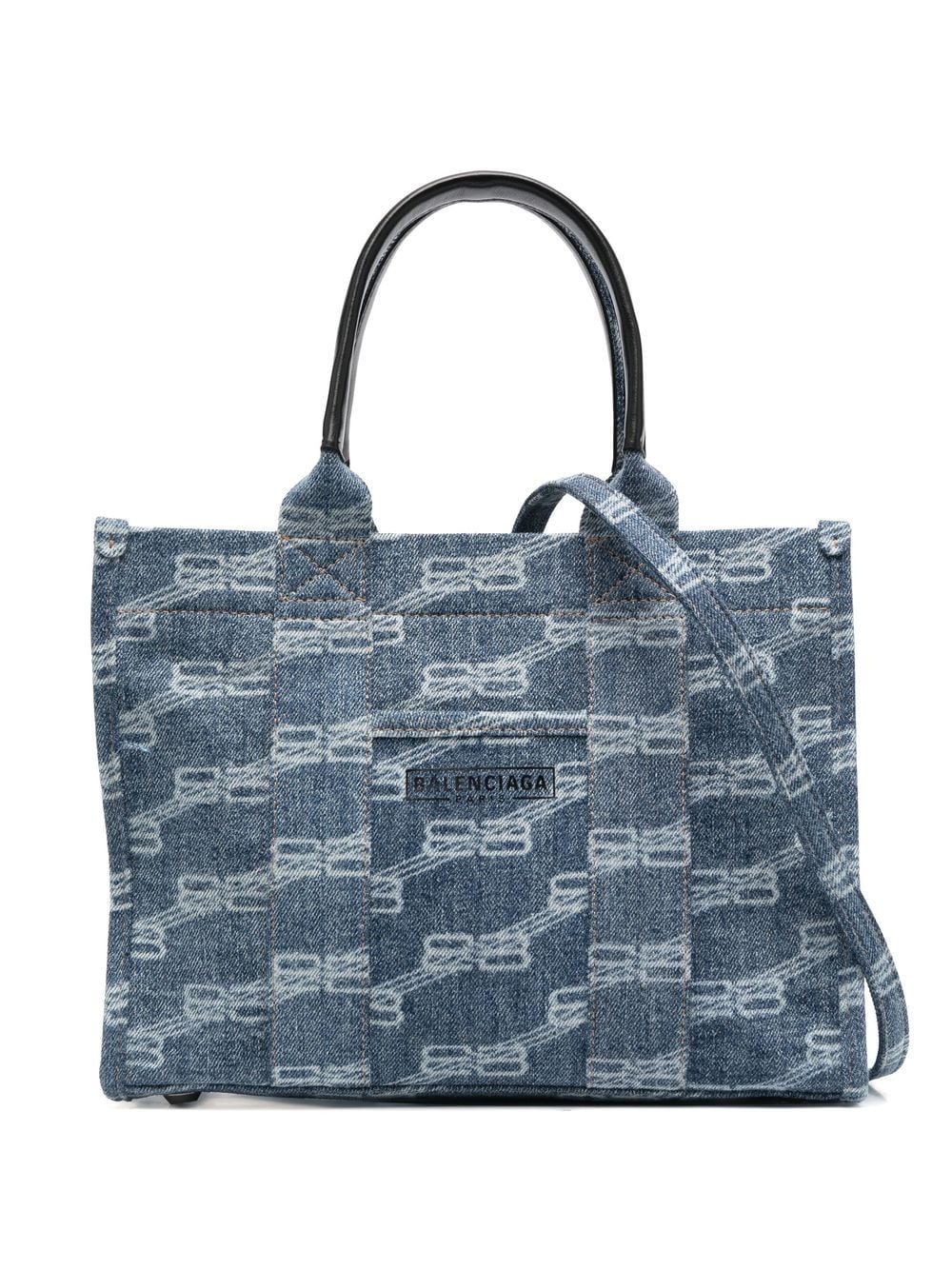 Ba*len*cia*ga hardware bb monogram-print tote bag