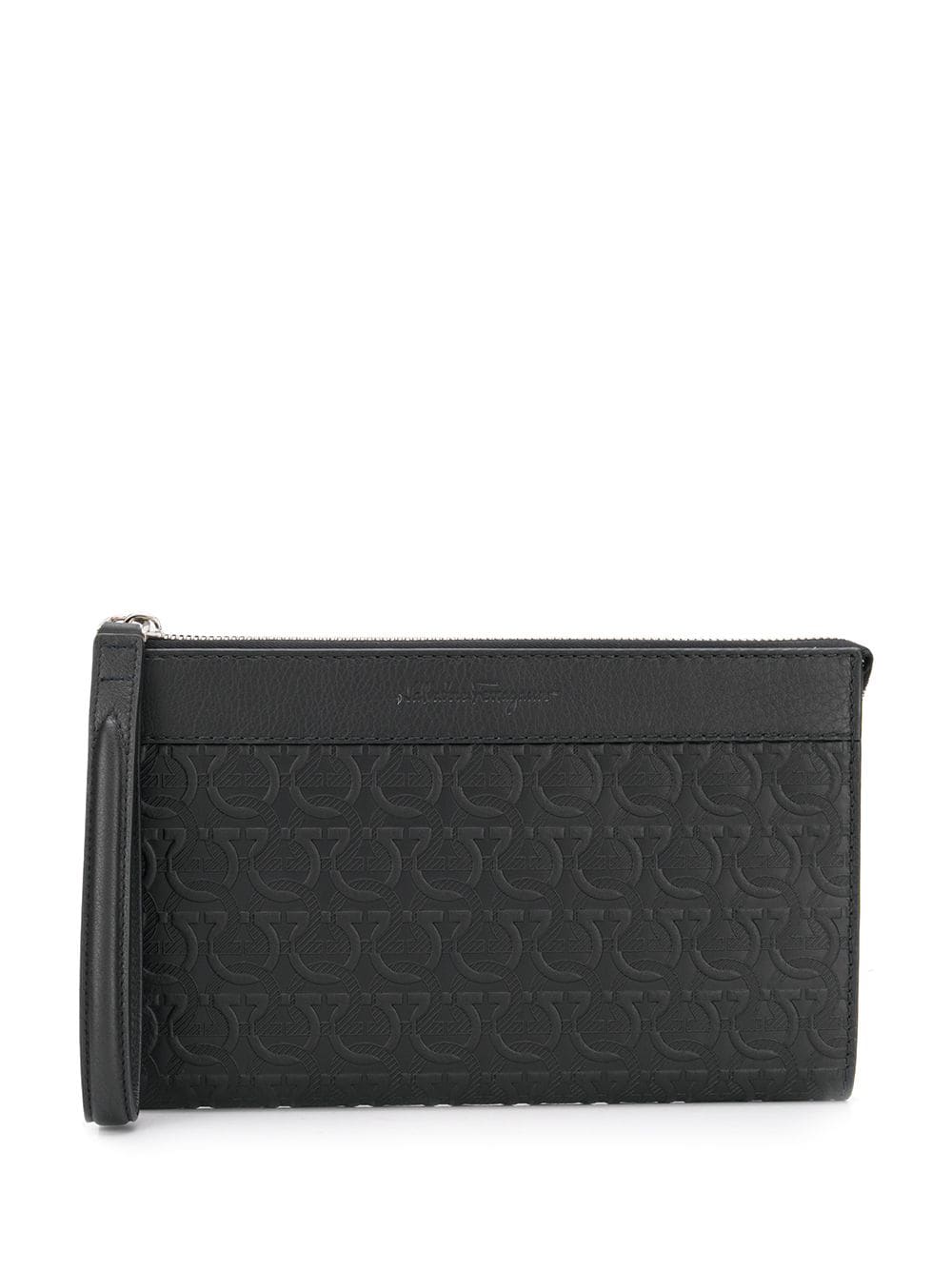 Ferragamo Gancini-embossed pouch