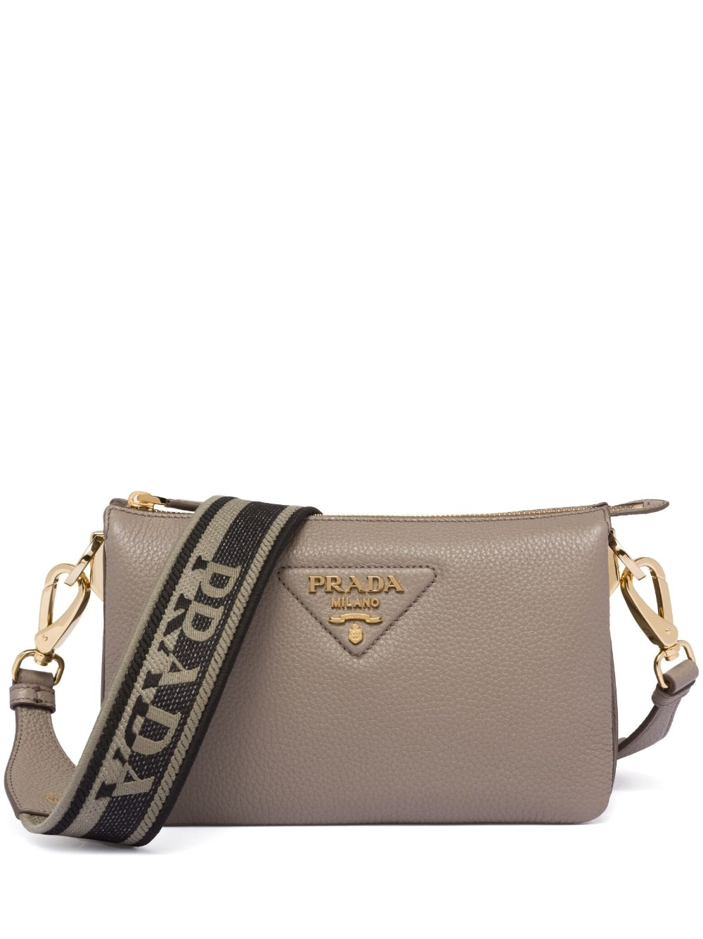 Pra*a leather shoulder bag