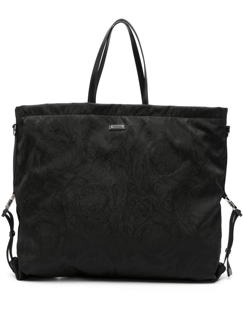 Versace Neo Nylon jacquard tote bag