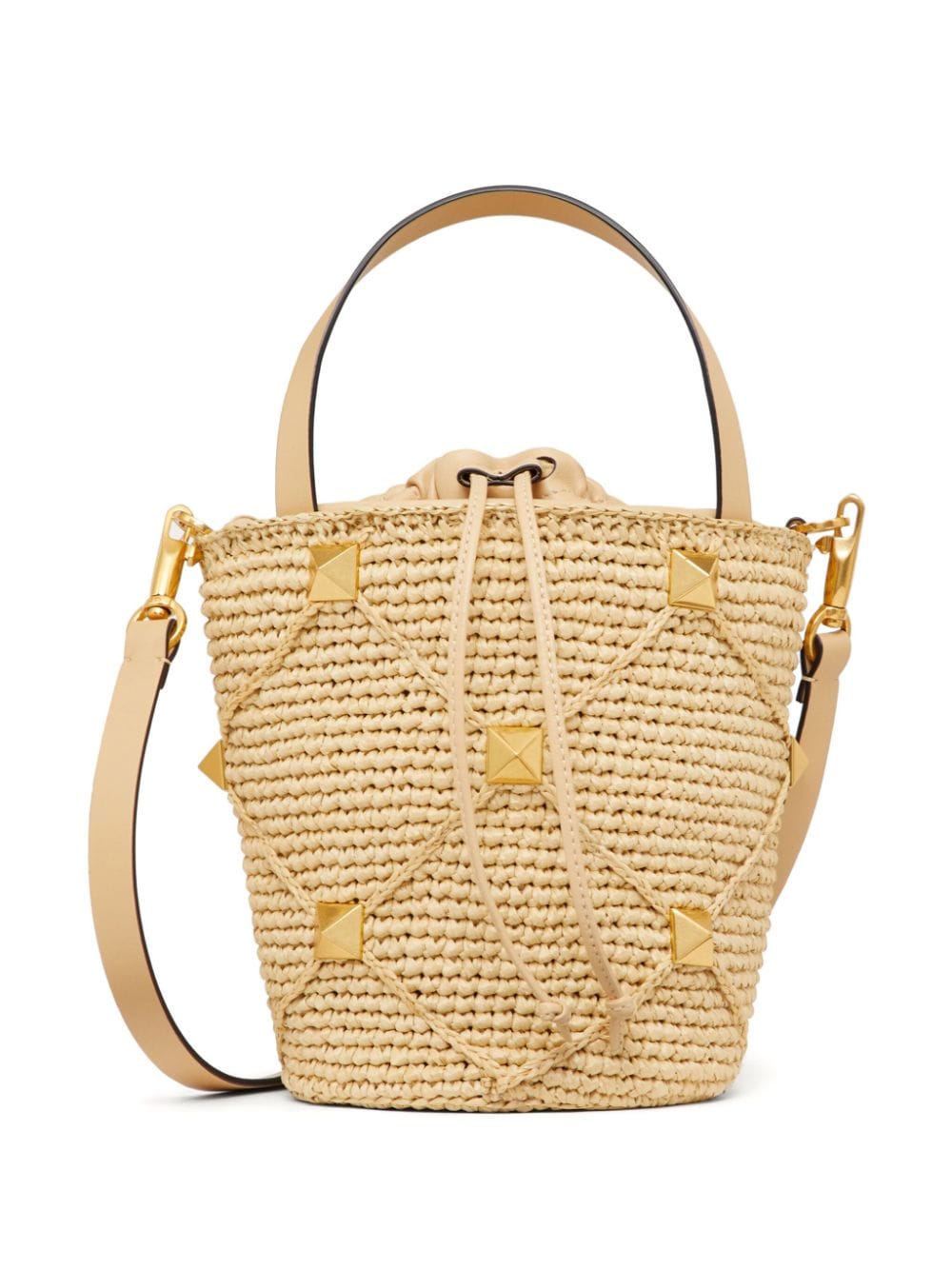 Valentino Garavani Roman Stud interwoven bucket bag