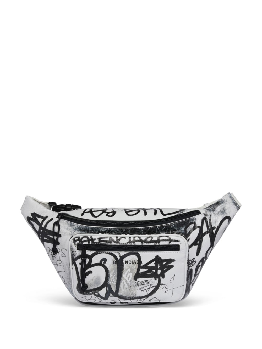 Ba*len*cia*ga graffiti-print belt bag
