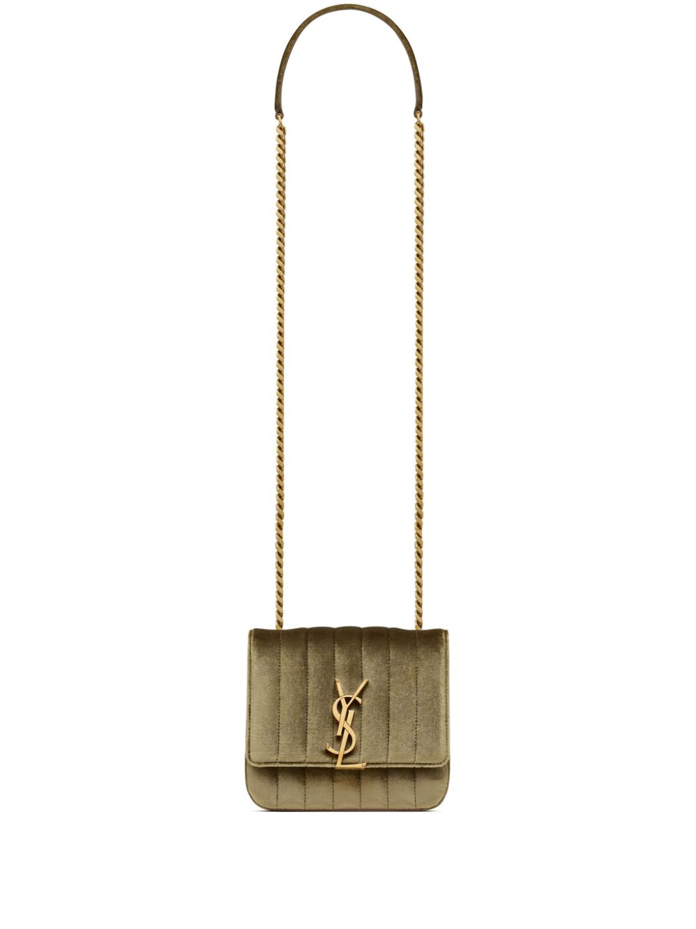 Saint Laurent small Vicky velvet crossbody bag