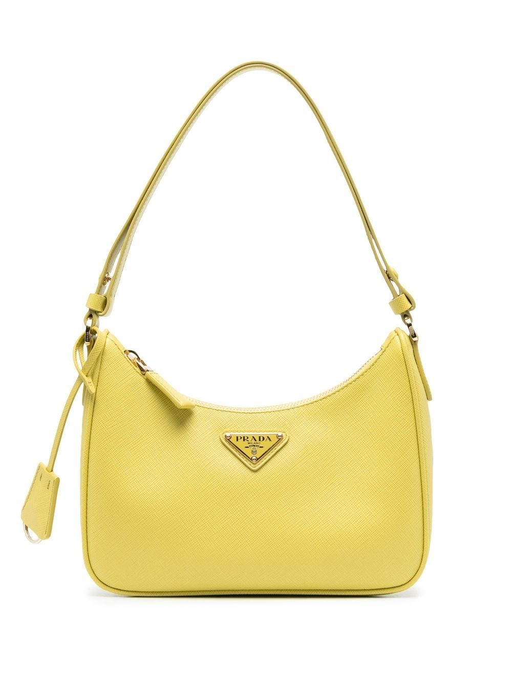 Pra*a mini re-edition leather shoulder bag