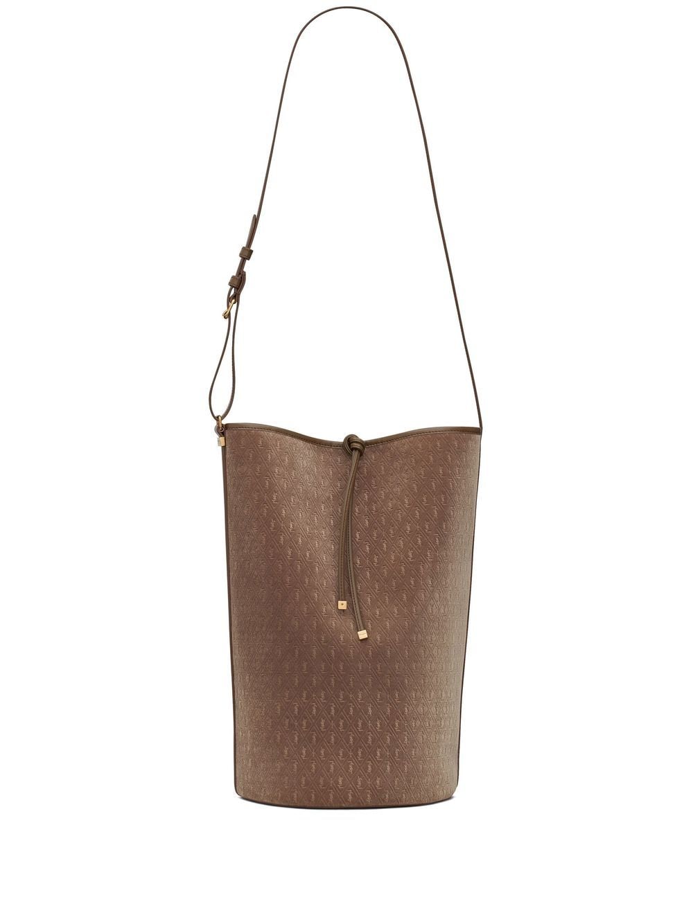 Saint Laurent embroidered monogram bucket bag