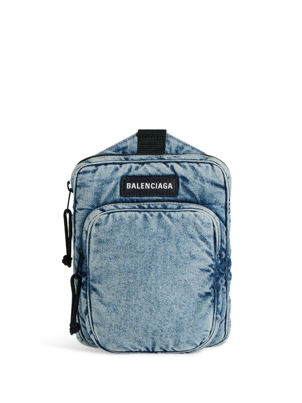 Ba*len*cia*ga explorer denim messenger bag