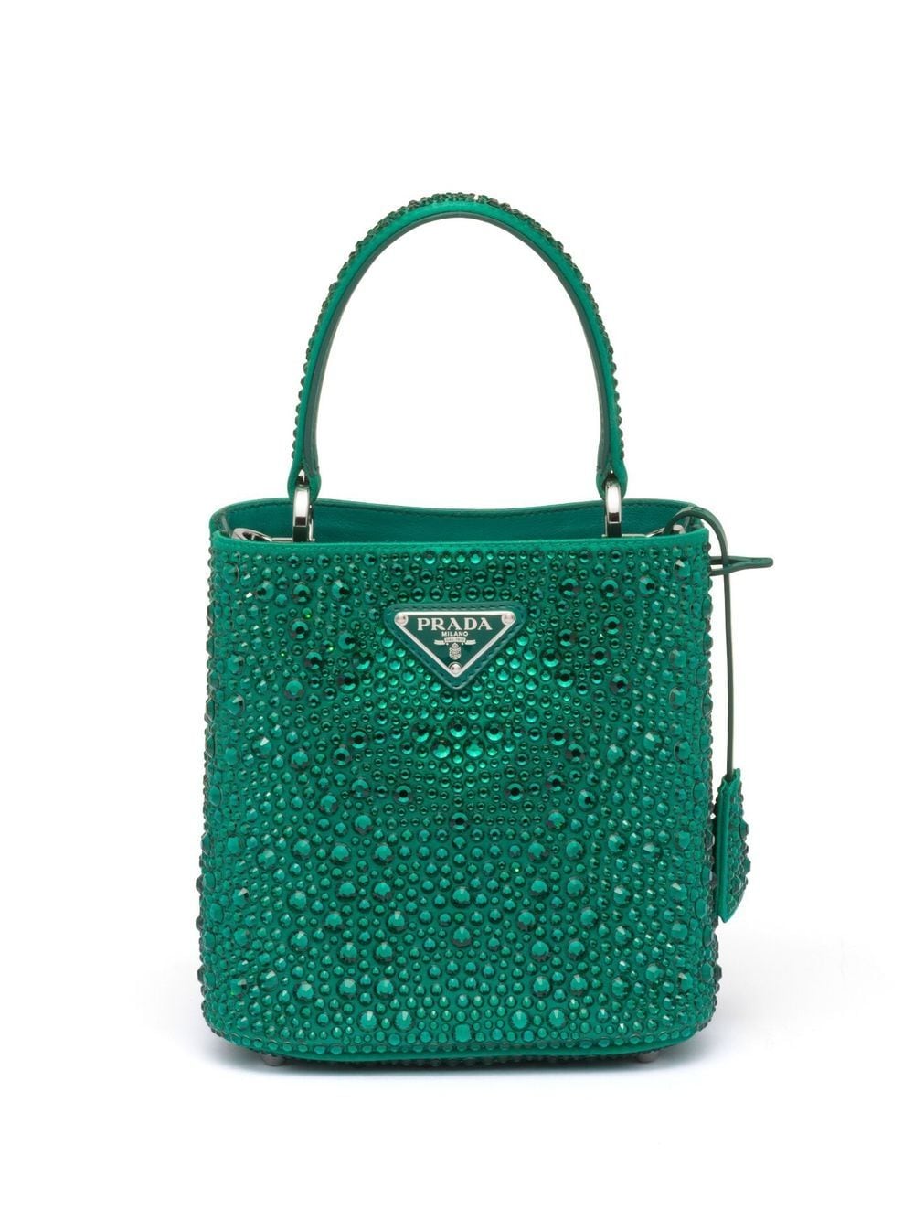 Pra*a panier crystal-embellished tote bag