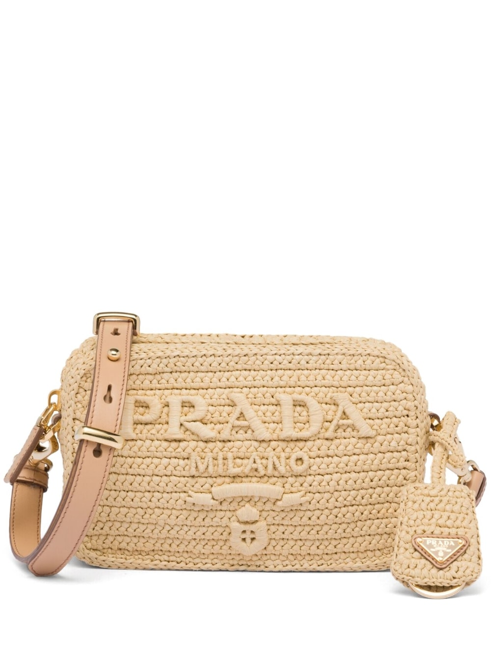 Pra*a raffia shoulder bag