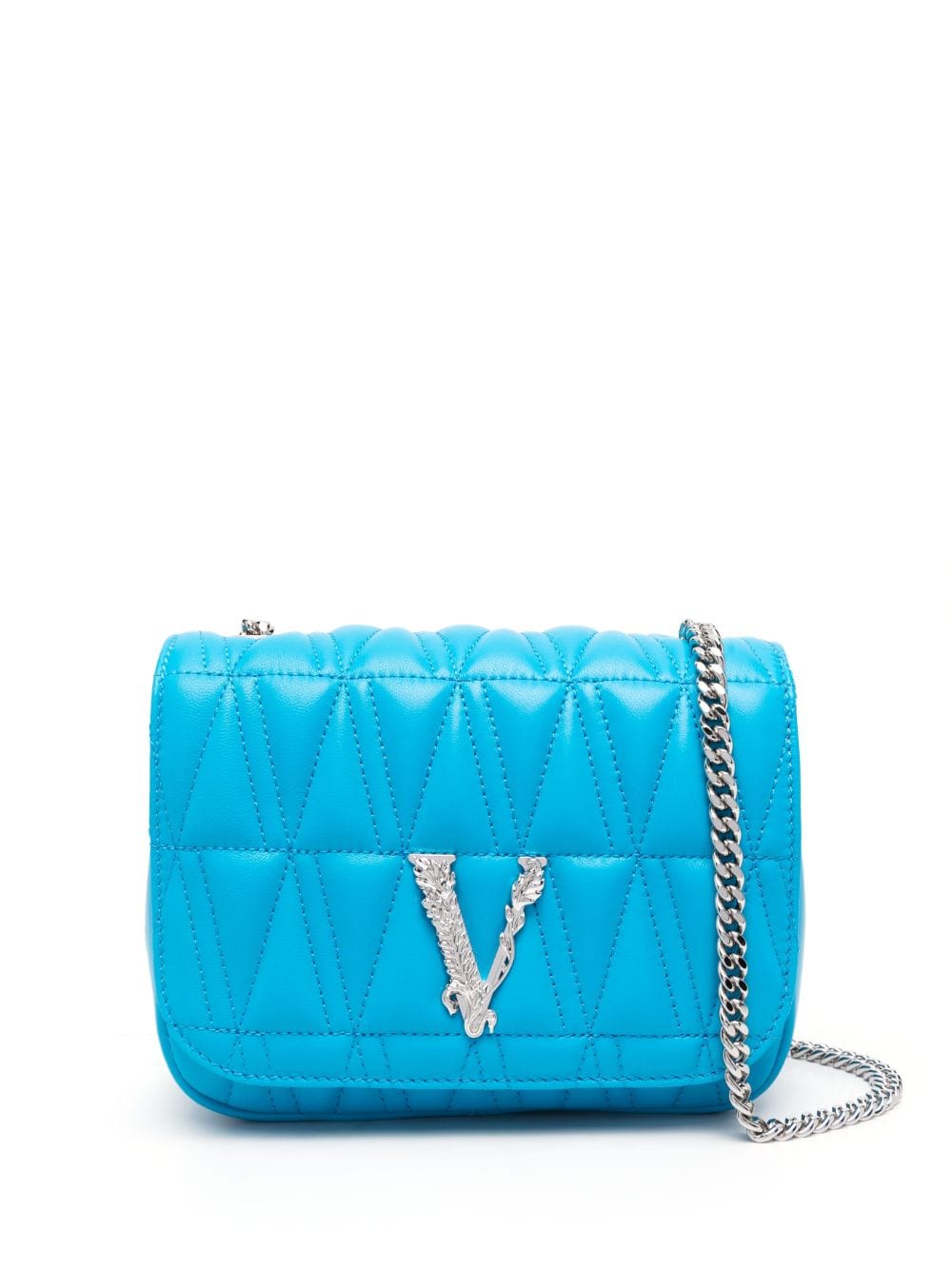 Versace small Virtus leather shoulder bag